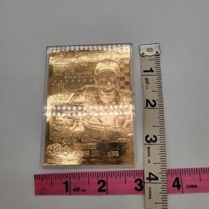 1996 Dale Earndhardt 7 Time Nascar Cup Champion 23kt Gold‎ Card #0339